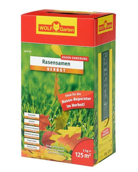 WOLF-Garten Rasensamen LK-S 125 Rasen-Samen Herbst, VE: 3 Stück, 3835050