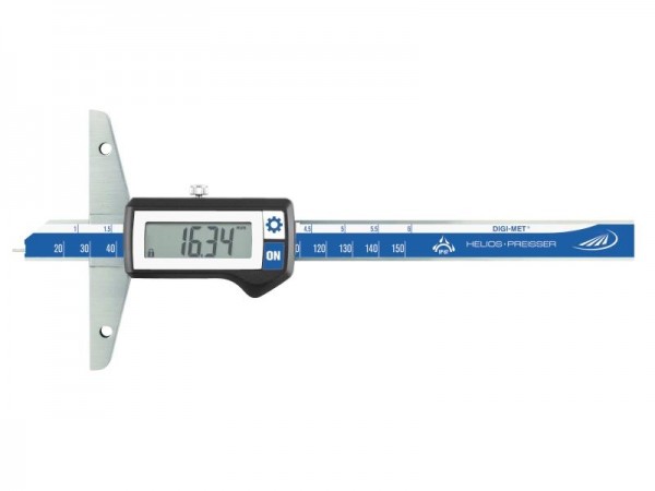HELIOS PREISSER Digitaler Tiefenmessschieber, IP 67, Messbereich 0 - 150 mm, Brückenlänge 100mm, 1371416