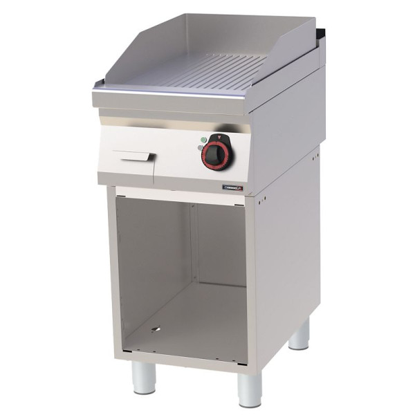 Casselin Snackplatte Chrom gerillt mit Unterbau 40 - Linie 700, C7PASCR40S