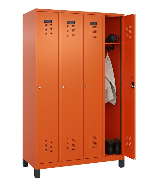 C+P Spind Evolo PLUS, mit Füßen, 4 Abteile, 1950x1200x500mm, 2004/2004, Verschluss Zylinderschloss, Ablageböden 4, 049010-40 S10050
