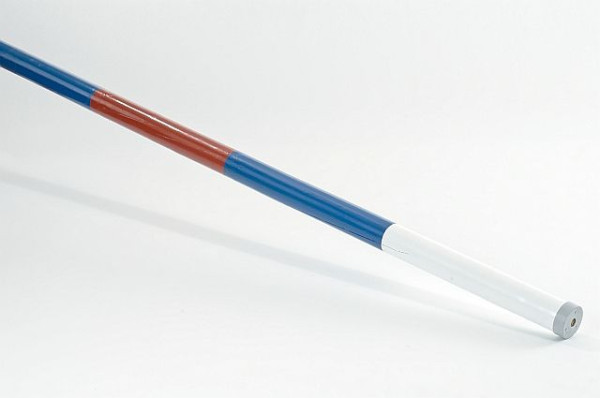 Growi Hindernisstangen aus Holz, weiß/blau/rot, 10 cm Durchmesser, 300 cm lang, 10094642