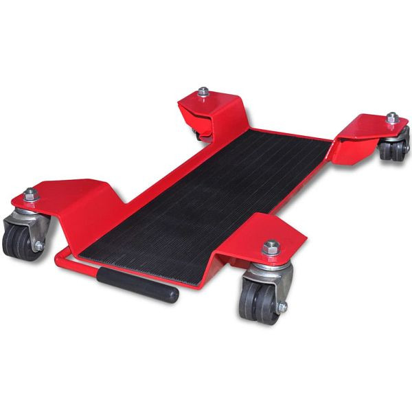 vidaXL Motorrad-Rangierhilfe Rot, 141972, 8718475968993