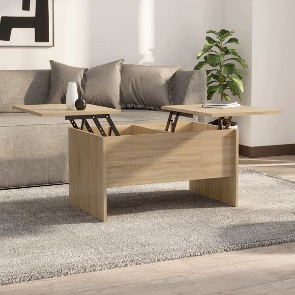 vidaXL Couchtisch Sonoma-Eiche 80x50x42,5 cm Holzwerkstoff, 809731