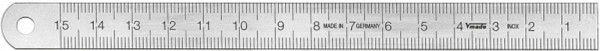 Vogel Germany Stahlmaßstab 500 mm x 13 mm x 0,5 mm, inox, 1011010050