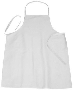 Contacto Schürze mit Latz, weiß 110 cm, 6553/114