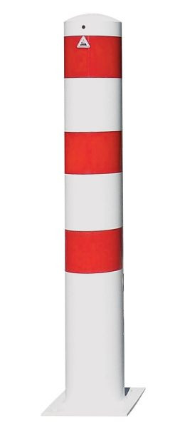 Schake Stahlrohrpoller Ø 273 x 5 mm zum Aufdübeln feuerverzinkt / weiß beschichtet, Gesamtlänge: 1500 mm, beschichtet, 40273B