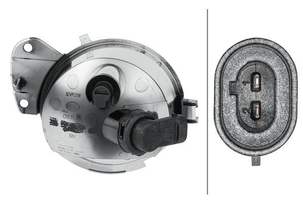 HELLA Rückfahrscheinwerfer, Glühlampe, 12V, Lichtscheibenfarbe: weiß, hinten rechts, 2ZR 011 112-081