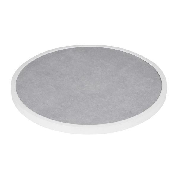 Bolero rundeTischplatte aus Fiberglas mit grauem Steineffekt, 580 mm, DL485