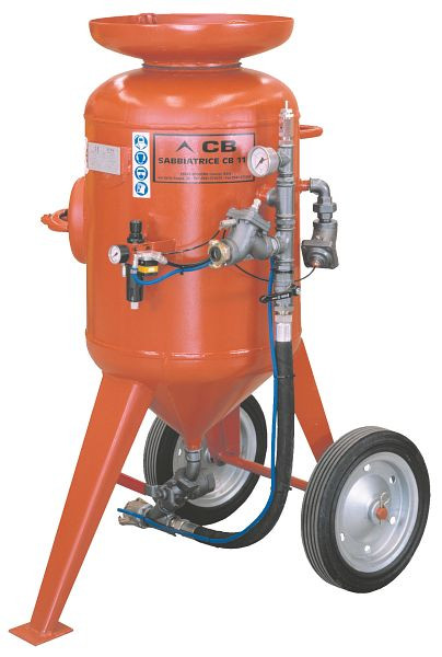 ELMAG Sandstrahlgerät Modell CB 115-F-C2, mit Schlauch 16x30mm / 10m, M06 & Start-Stop-Fernbedienung (Remote-Control), 22322