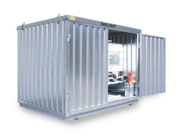 SÄBU SAFE Tank 1000 KTC, verzinkt, montiert, WGK, Innen- und Außenaufstellung, 3.050 x 2.170 x 2350 mm, F383820301-F911