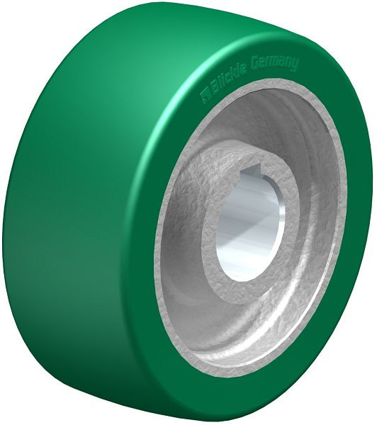 Blickle GSTN 100/25H7 Rad aus Blickle Softhane®, Grün, 754392