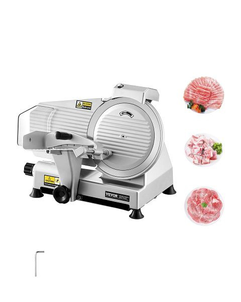 VEVOR Fleischschneider Elektrisch, 180W Feinkostschneider Fleisch Brot Käse, DRQPJ180WBZDKGXJSV2