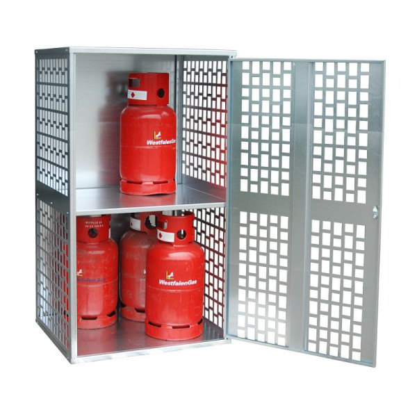 STEIN HGS Gasflaschen-Depot GFD, verzinkt, 10 Stück, Gelocht, 79146.0003