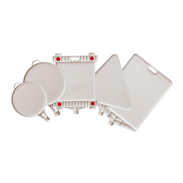 Stein HGS Leerschilder "Blanko" aus Kunststoff, aufschraubbar, Dreieck, SL 390mm, 10078