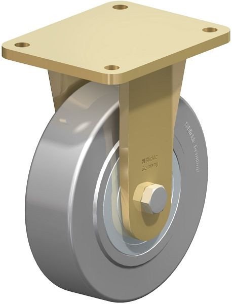 Blickle BS-SVS 201K Stahlgeschweißte Schwerlast-Bockrolle, Stahl, Grau, 614040