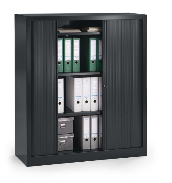 Deskin Rollladenschrank, Anthrazit, 1000 x 430 x 1360 mm, 330993