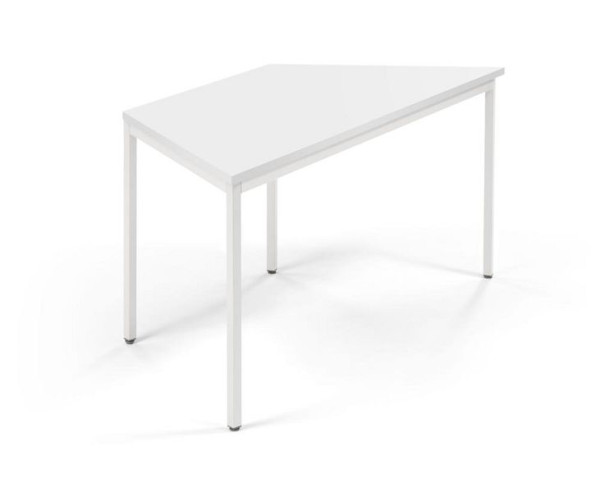 Deskin Konferenztisch PROFI MODUL, Platte Weiß, Gestell Weiß RAL 9016, B 1600/800 x T 690 x H 728 mm, 359359