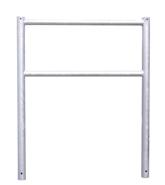 Schake Fahrradanlehnbügel mit Flach- oder Kugelkopf, mit Flachkopf, zum Einbetonieren, feuerverzinkt, 422_60