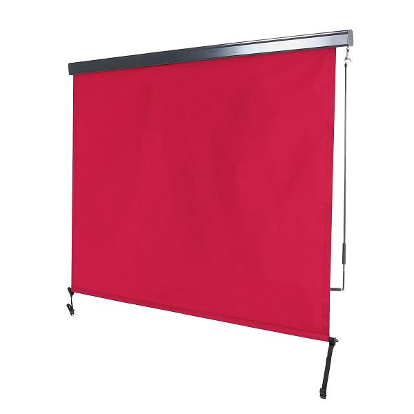 Mendler Vertikalmarkise HWC-F42, Senkrechtmarkise Sichtschutz Außenrollo Rollo, UV-Schutz 50 Stoff, 250x180cm, bordeaux-rot, 76493