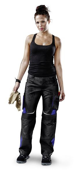 Kübler PULSSCHLAG Damenhose HIGH, Farbe: schwarz/kornblau, Größe: 54, 2124 5353-9946-54