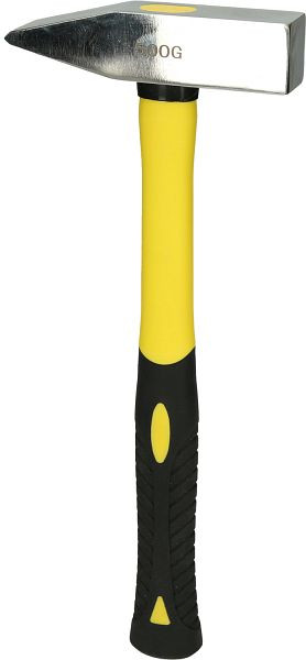KS Tools Edelstahl Schlosserhammer mit Fiberglasstiel, 1000g, 964.2042