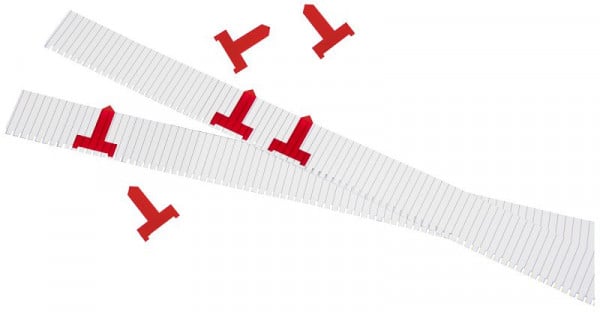 Eichner Planungssignale für Einstecktafel, breit, rot, VE: 50 Stück, 9085-00078