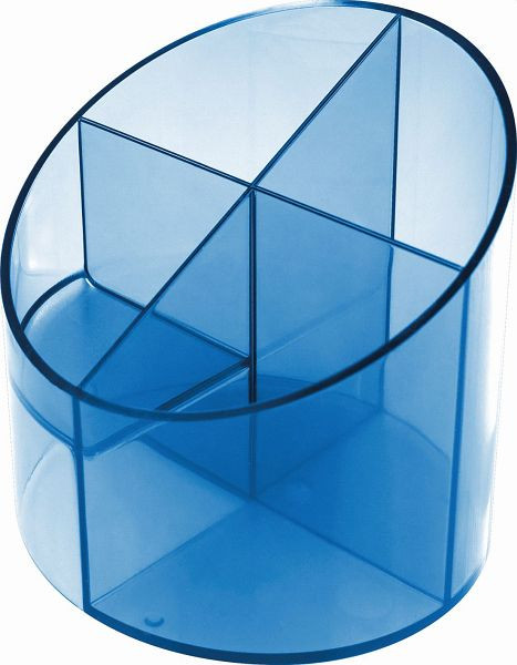 helit Schreibtischboy Economy, 4tlg., blau-transparent, H6390230