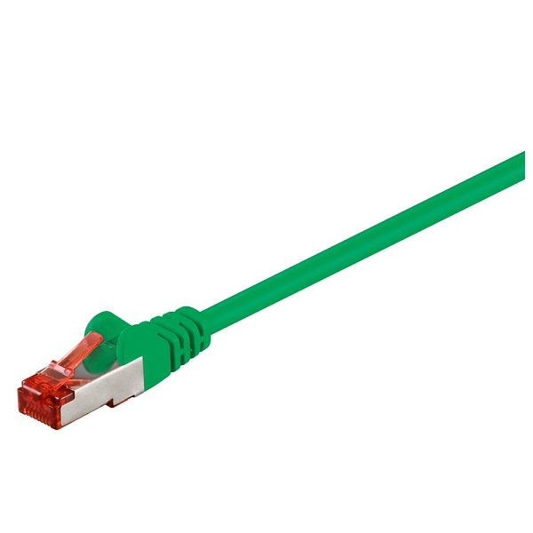 Dönges Patchkabel Cat. 6, 2x RJ45 mit S/FTP, 1 m, grün, 106401
