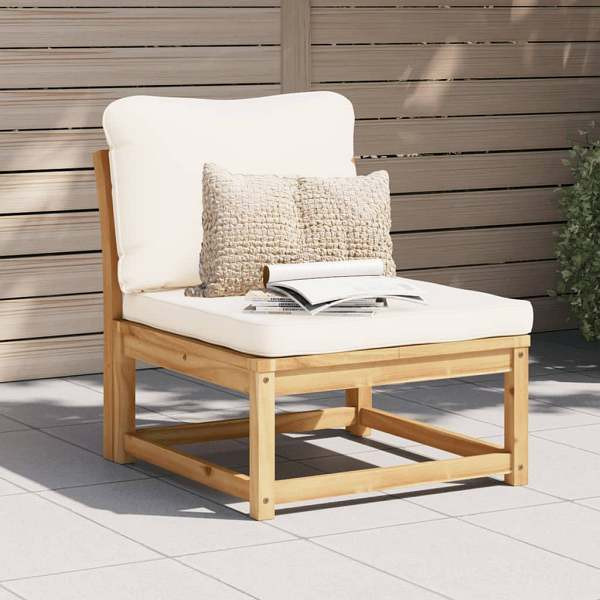 vidaXL Gartensofa mit Kissen Massivholz Akazie, Polyester, 366489