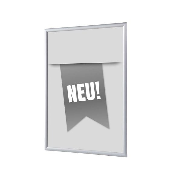 Showdown Displays Klapprahmen A4 Komplettset Neu Grau Deutsch, KRA4G25LPPI438