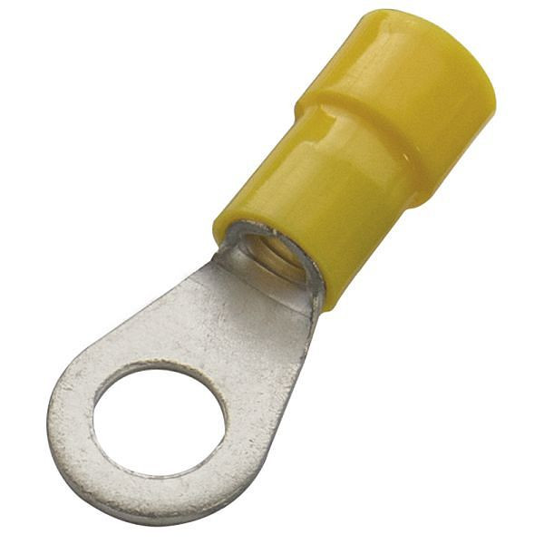Haupa Ringkabelschuh gelb PC-isoliert 4,0-6,0 mm² M8, VE: 100 Stück, 340290