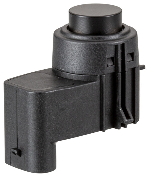 HELLA Sensor, Einparkhilfe, gewinkelt, 3-polig, gesteckt, lackierbar, ohne Befestigungsring, 6PX 358 141-191