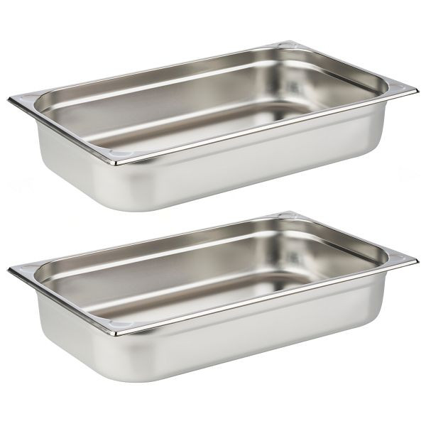 APS GN 1/1 Behälter, Edelstahl, Tiefe 100 mm, 13,25 Liter, VE: 2er-Set, 67563