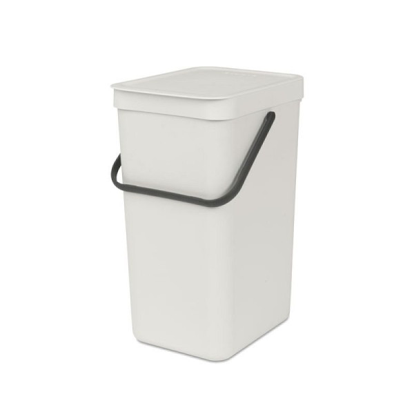 STEIN HGS Abfallsammler Sort & Go, leichtgrau, Gesamthöhe 401 mm, 16 Liter, 83478.0016