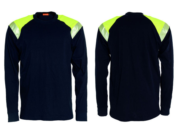 Lemp FR-Shirt Rundhalsausschnitt Klasse 1 marine/gelb XL, 66744701