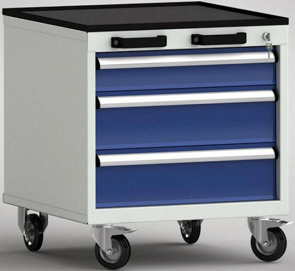 KLW Profi-Werkzeugwagen - 572 x 655 x 650 mm B x T x H mit 4-seitigem Abrollrand, 100EA/150EA/150EA, FEA0500-03EPV-001