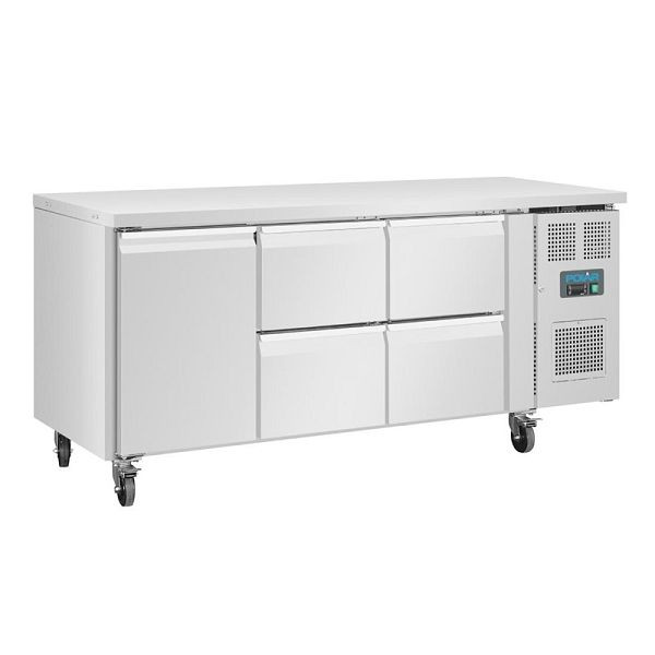 Polar U-Serie Kühlschrank mit einer Tür und 4 Schubladen 358 Liter, UA020