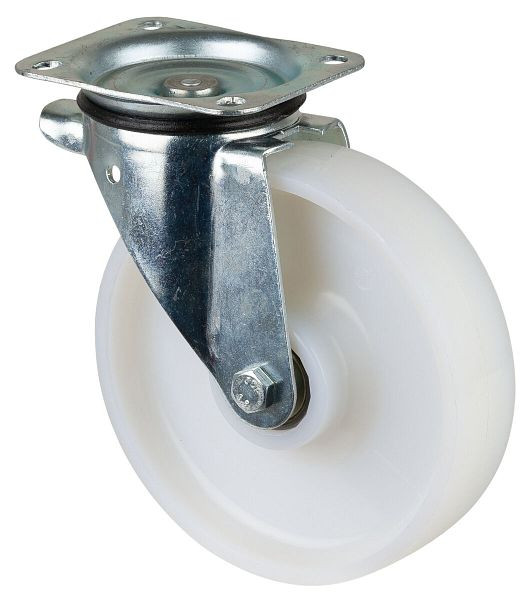 BS Rollen Schwerlastrolle, Rad-Breite 50 mm, Rad-Ø 200 mm, Tragfähigkeit 450 kg, Lauffläche/Radkörper Kunststoff, Kugellager, N100.B15.201