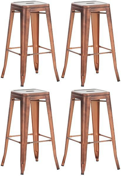CLP Barhocker Joshua, kupfer, VE: 4 Stück, 312748, 4251756405458