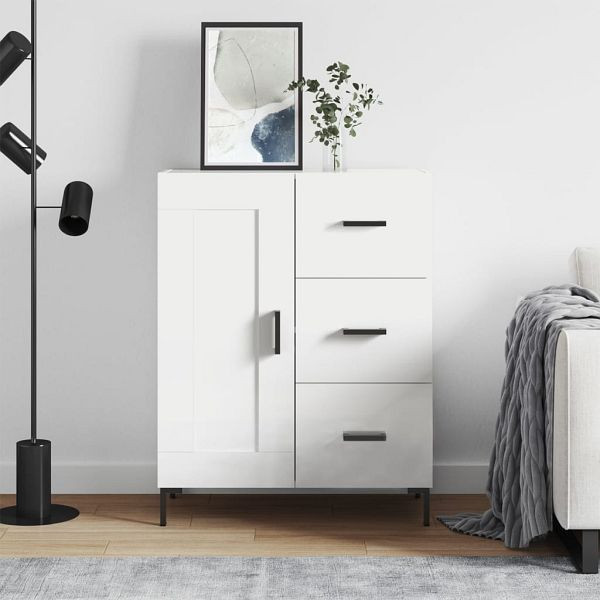 vidaXL Sideboard Weiß 69,5x34x90 cm Holzwerkstoff, 830260