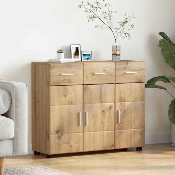vidaXL Sideboard Artisan-Eiche 88,5 x 30,5 x 73 cm Holzwerkstoff, 880320