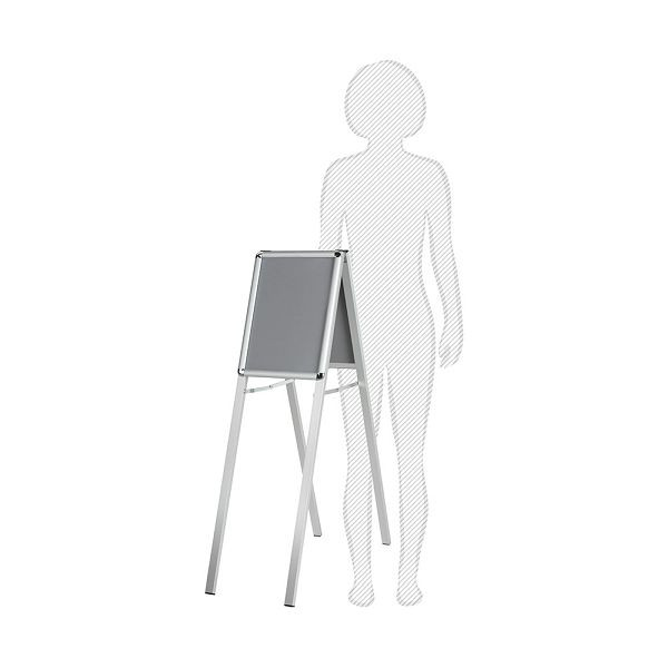 VKF Renzel Kundenstopper / Posterständer / Plakataufsteller, 25 mm Profil, Rondo DIN A3, 50.0057.3