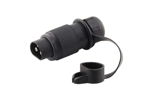 HELLA Stecker, 3-polig, Stecker: Flachstecker, schwarz, DIN/ISO: 9680, 8JA 002 263-011