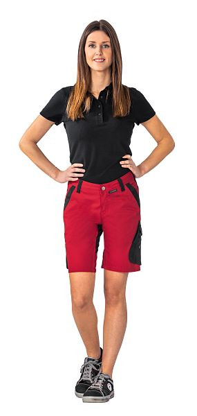 Planam Norit Damen Shorts, rot/schwarz, Größe XS, 6467040