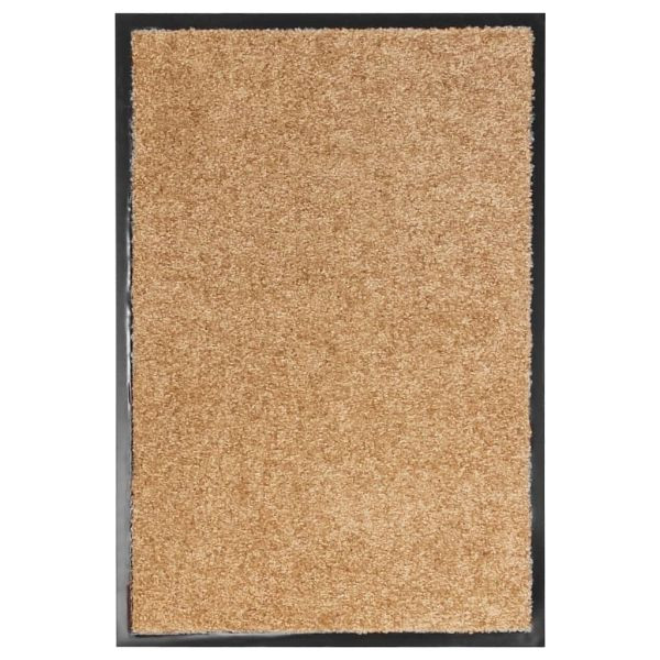 vidaXL Fußmatte Waschbar Creme 40x60 cm, 323463, 8720286065150