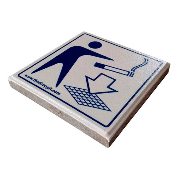 STEIN HGS The DropPit- Signalfliesse, weiß, blau, Beton, 84165.0001