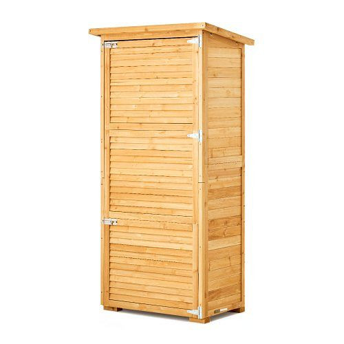 VEVOR Geräteschuppen 800x500x1620mm, Metallrahmen, Regale, Boden, wasserdicht, für Terrasse, Hof, Garten, Gartenschrank, PDHWCWJPD5010R10XV0