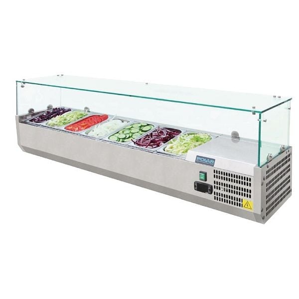 Polar Serie G Aufsatzkühlvitrine 7 x GN1/4, R600a, G609
