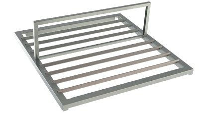 IDEAL AKE Auflagesystem HZ2 für WKS, schräg stehend, je Ebene bis zu 12 Flaschen (Platzbedarf: 16 Rasterpunkte), feststehend, 485E-384920