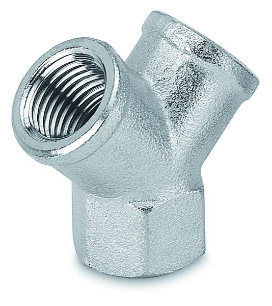Prevost Gleichseitiges Y-Stück mit Innengewinde - Y, Eingang mit IG BSPP= G 3/8, Ausgang mit IG BSPP= G 3/8, VE: 10 Stück, Y38